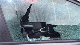 Smashed car window