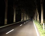 night driving road