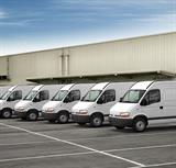 White-vans-in-a-line-fleet