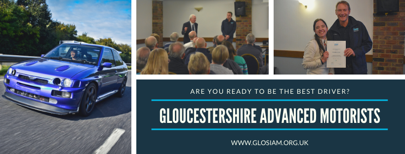Glos IAM Banner Gloucestershire Advanced Motorists supporting mental health